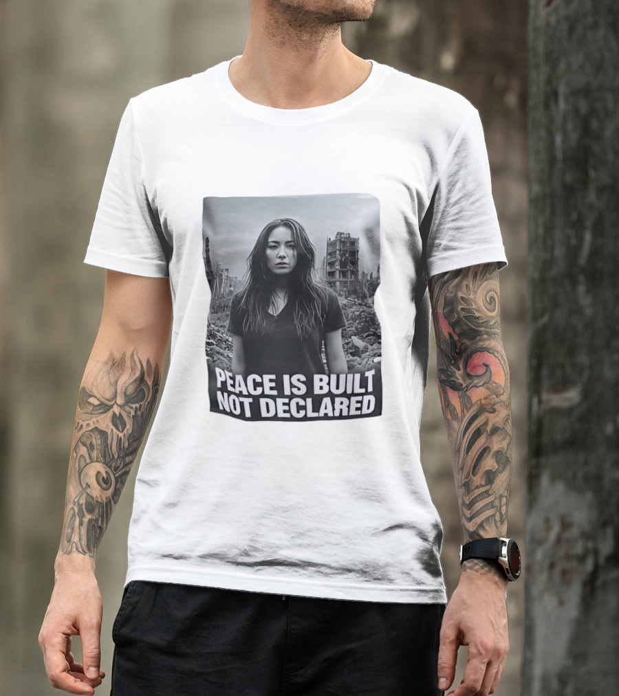 Peace Is Built Not Declared Urban Landscape T-Shirt