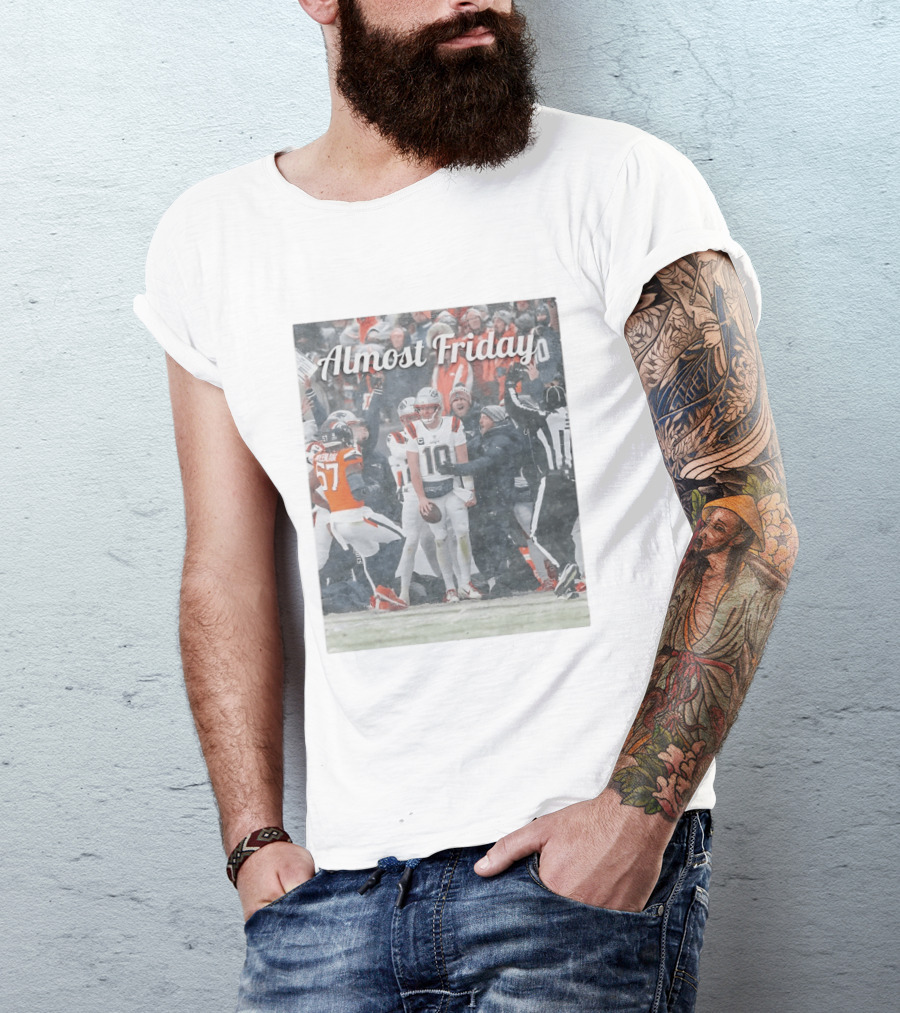 Almost Friday Snow Football Game T-Shirt