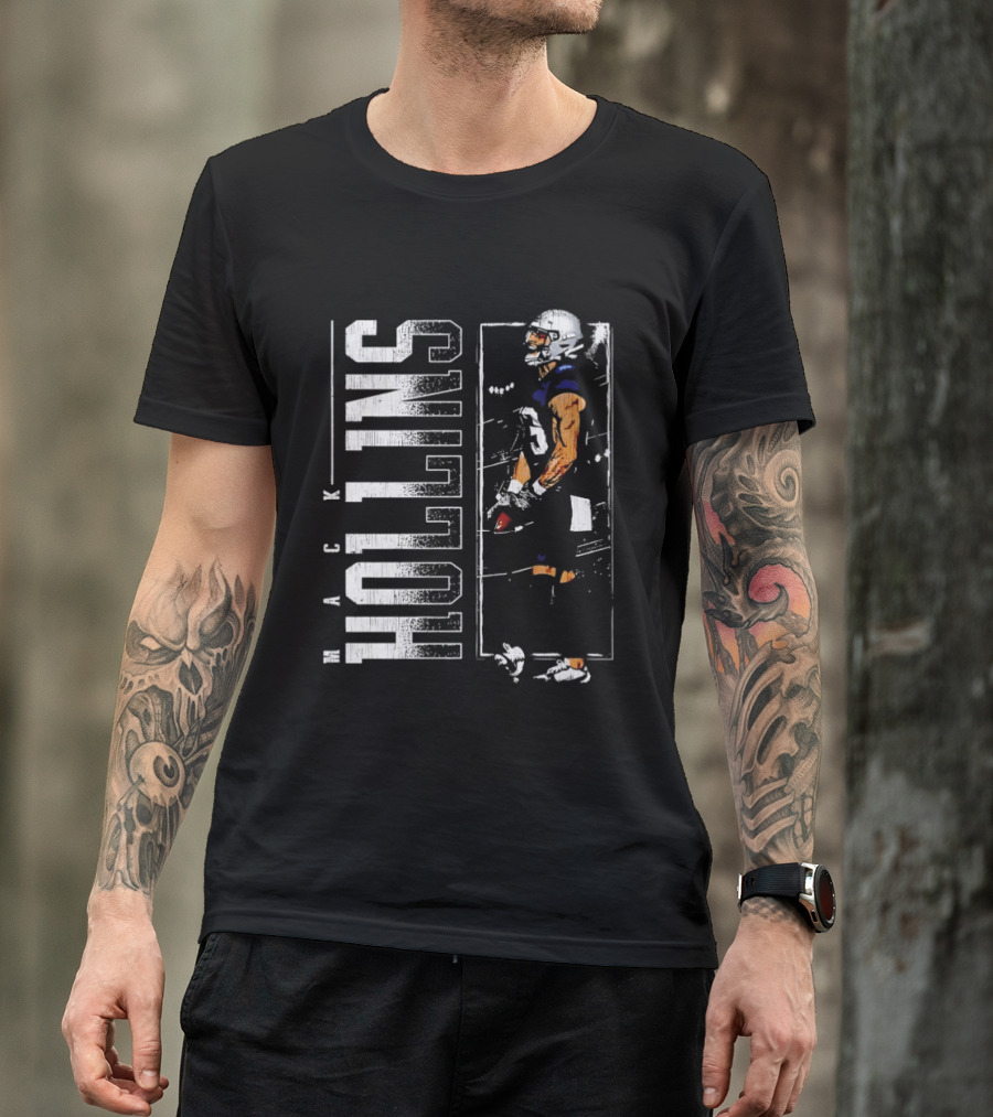 Mack Hollins New England Patriots Vertical Football Gear T-Shirt