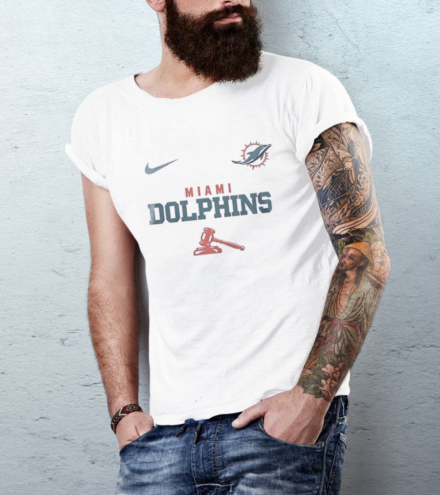 Nike Miami Dolphins Make America Lawful Again With Gavel T-Shirt