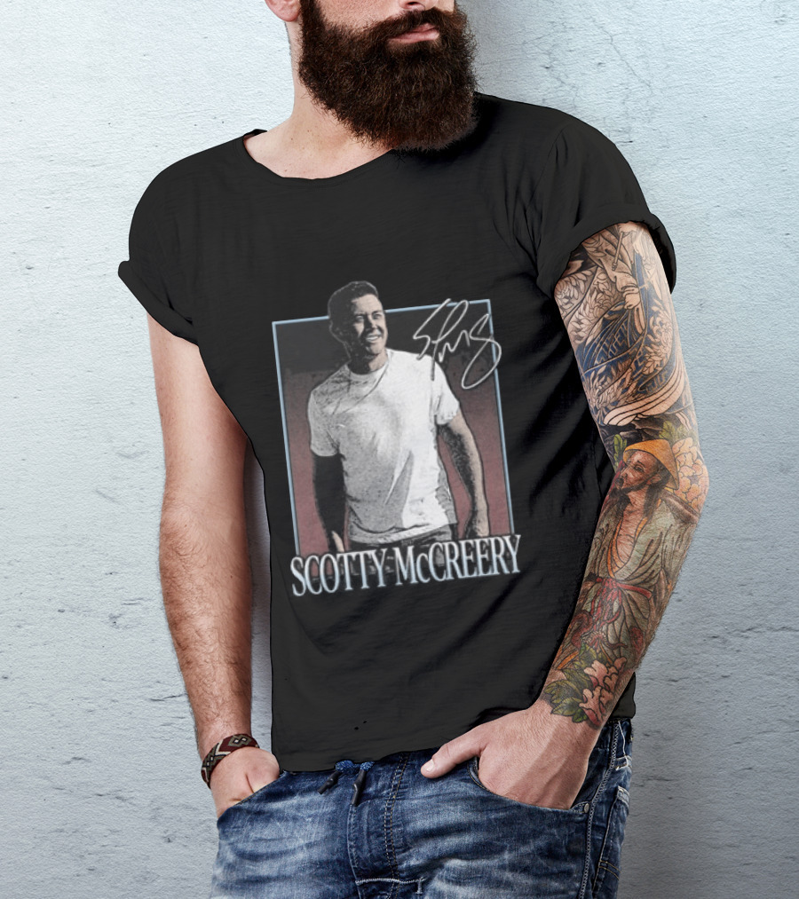 Scotty McCreery Photo Autograph Signature T-Shirt