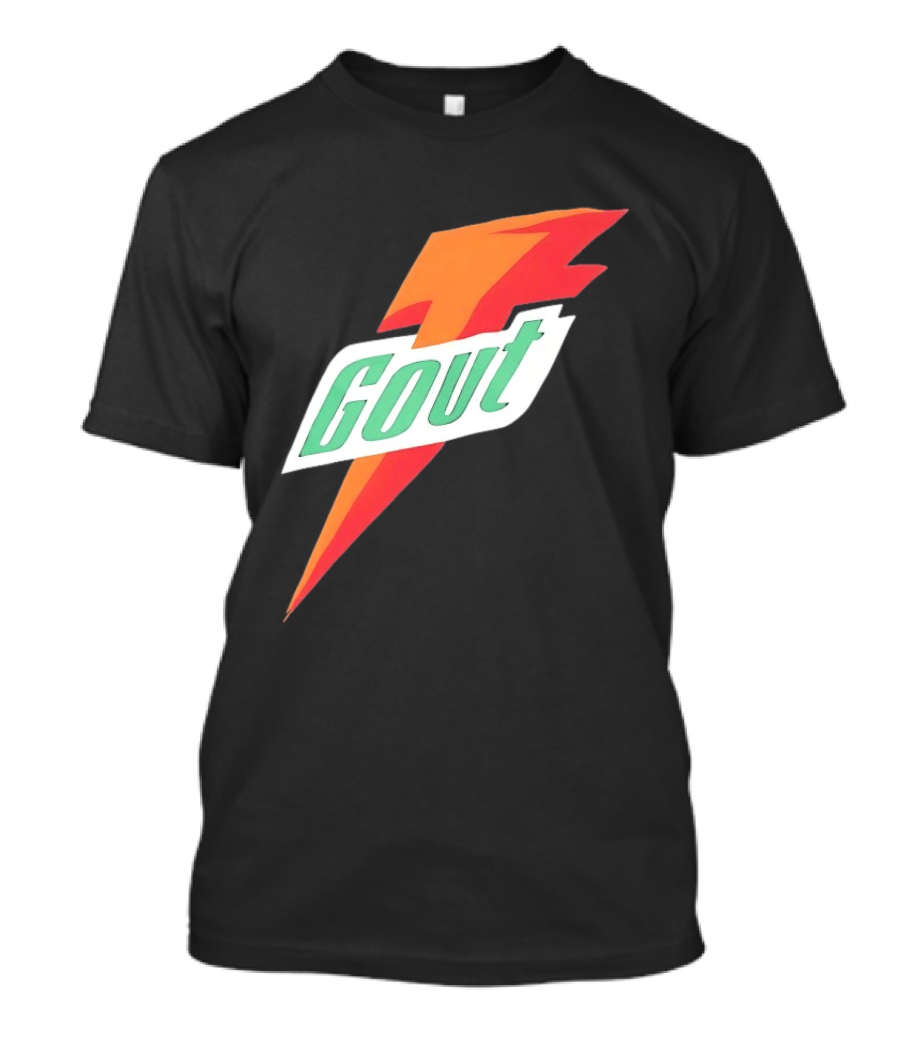 Gout Parody Orange Bolt T-Shirt