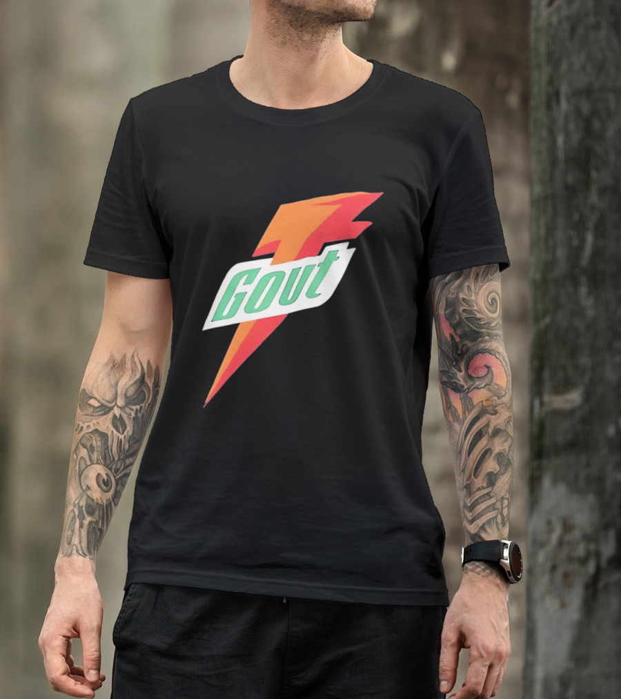 Gout Parody Orange Bolt T-Shirt