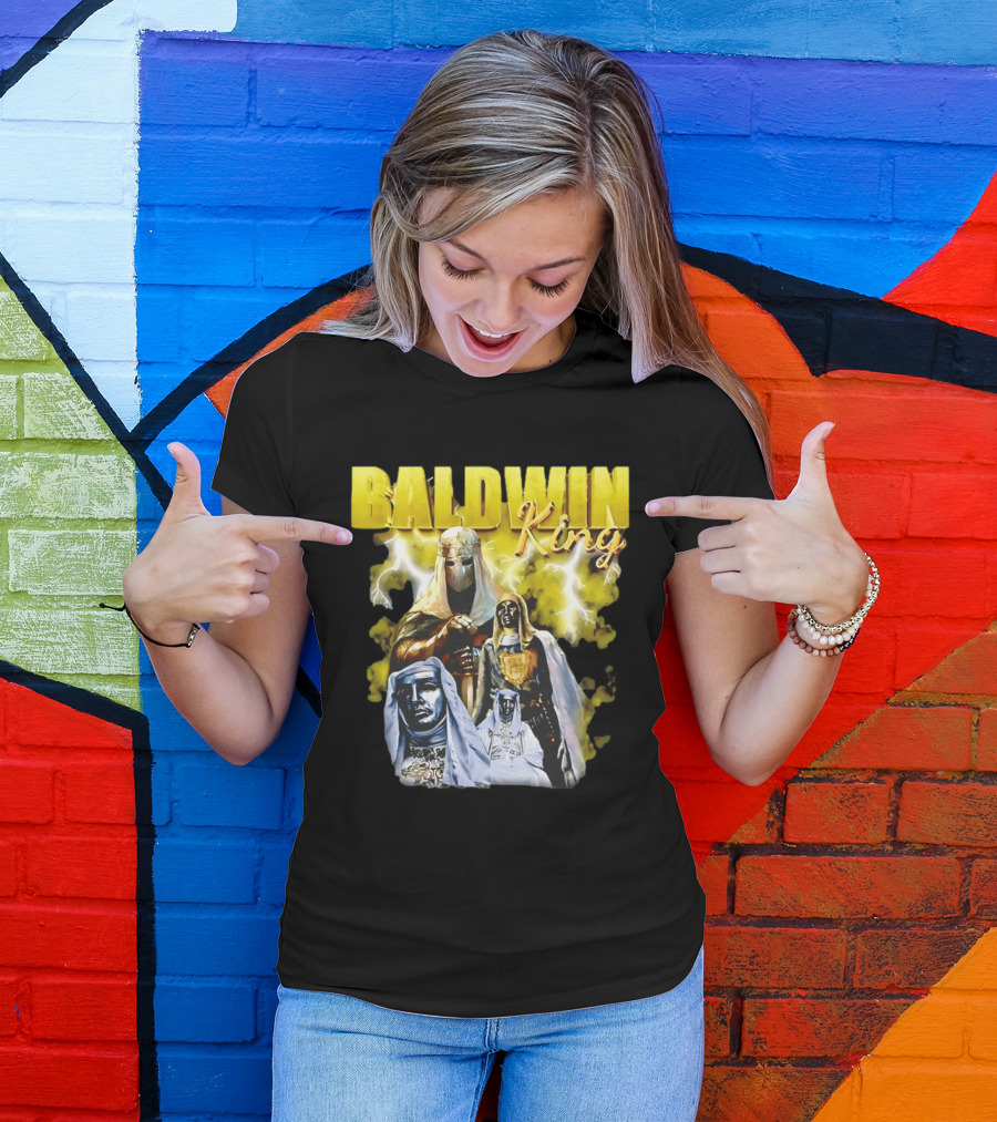 Baldwin King Medieval Knights Epic Heroic Adventure T-Shirt