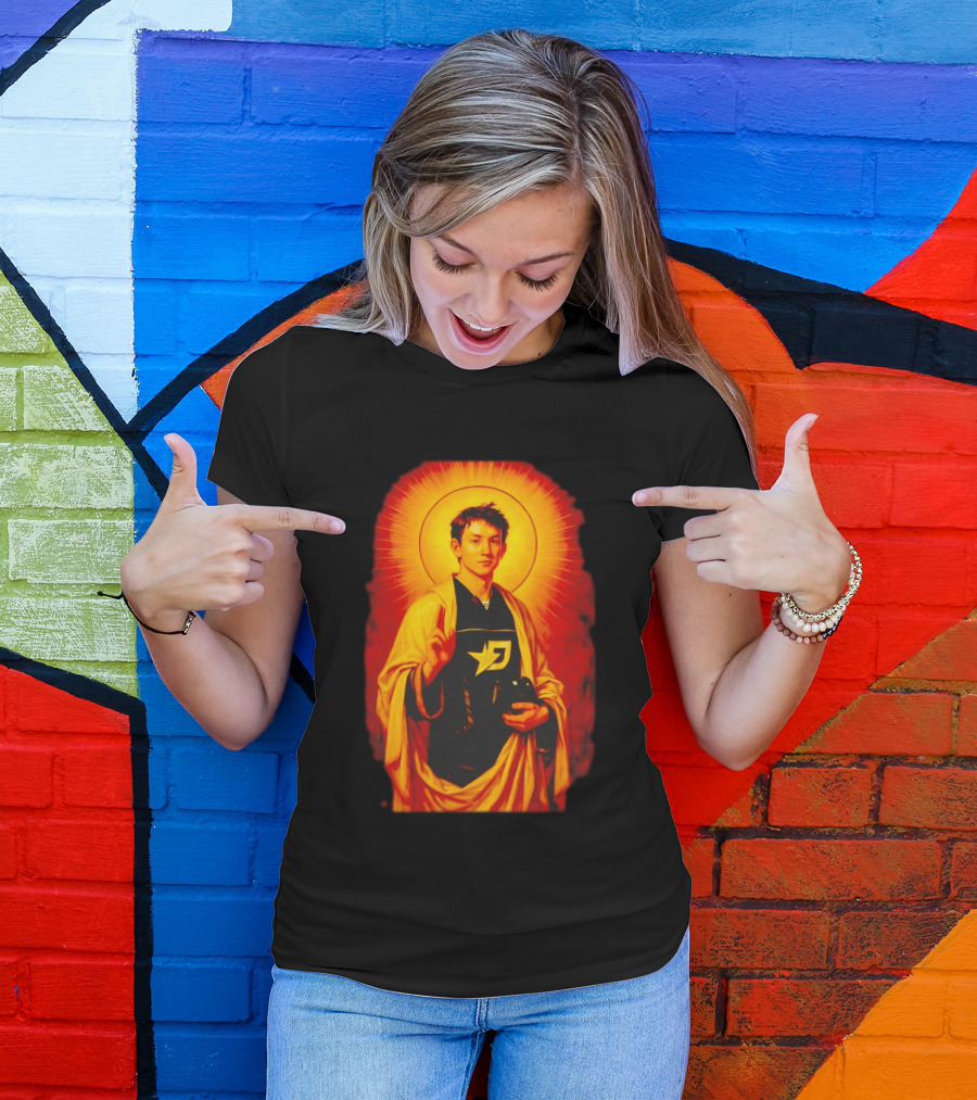 Saint Max Verstappen F1 Racing Iconic Imagery With Halo And Driver T-Shirt