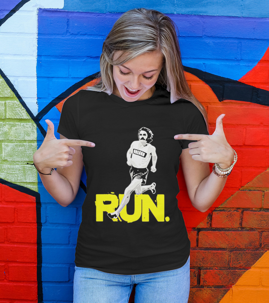 Steve Prefontaine Run Iconic Yellow T-Shirt