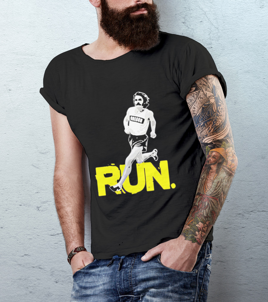 Steve Prefontaine Run Iconic Yellow T-Shirt
