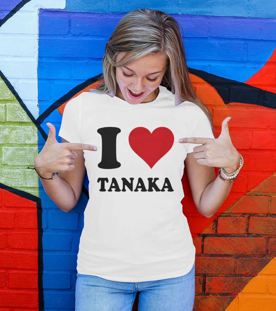 I Love Tanaka Ao Tanaka Leeds United FC T-Shirt