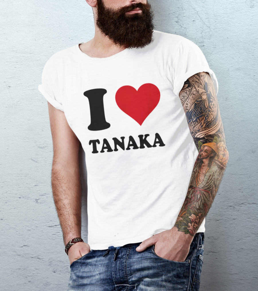 I Love Tanaka Ao Tanaka Leeds United FC T-Shirt