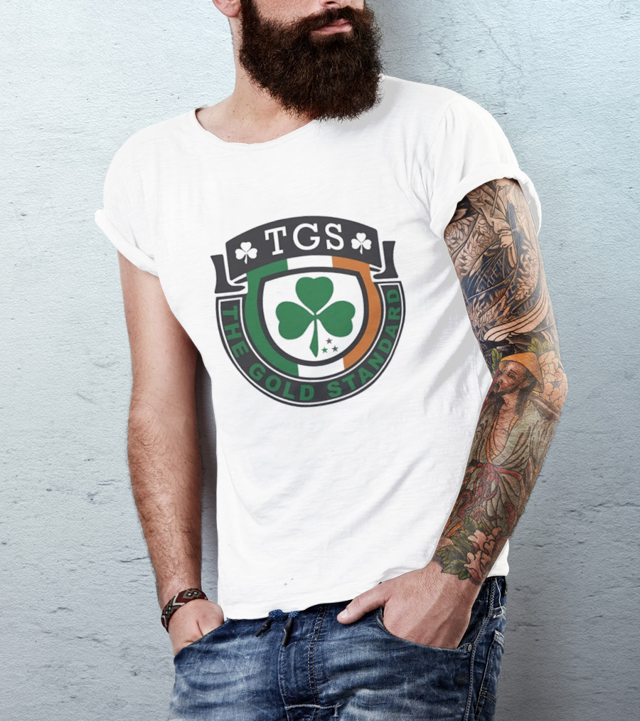 TGS The Gold Standard Shamrock Emblem With Irish T-Shirt