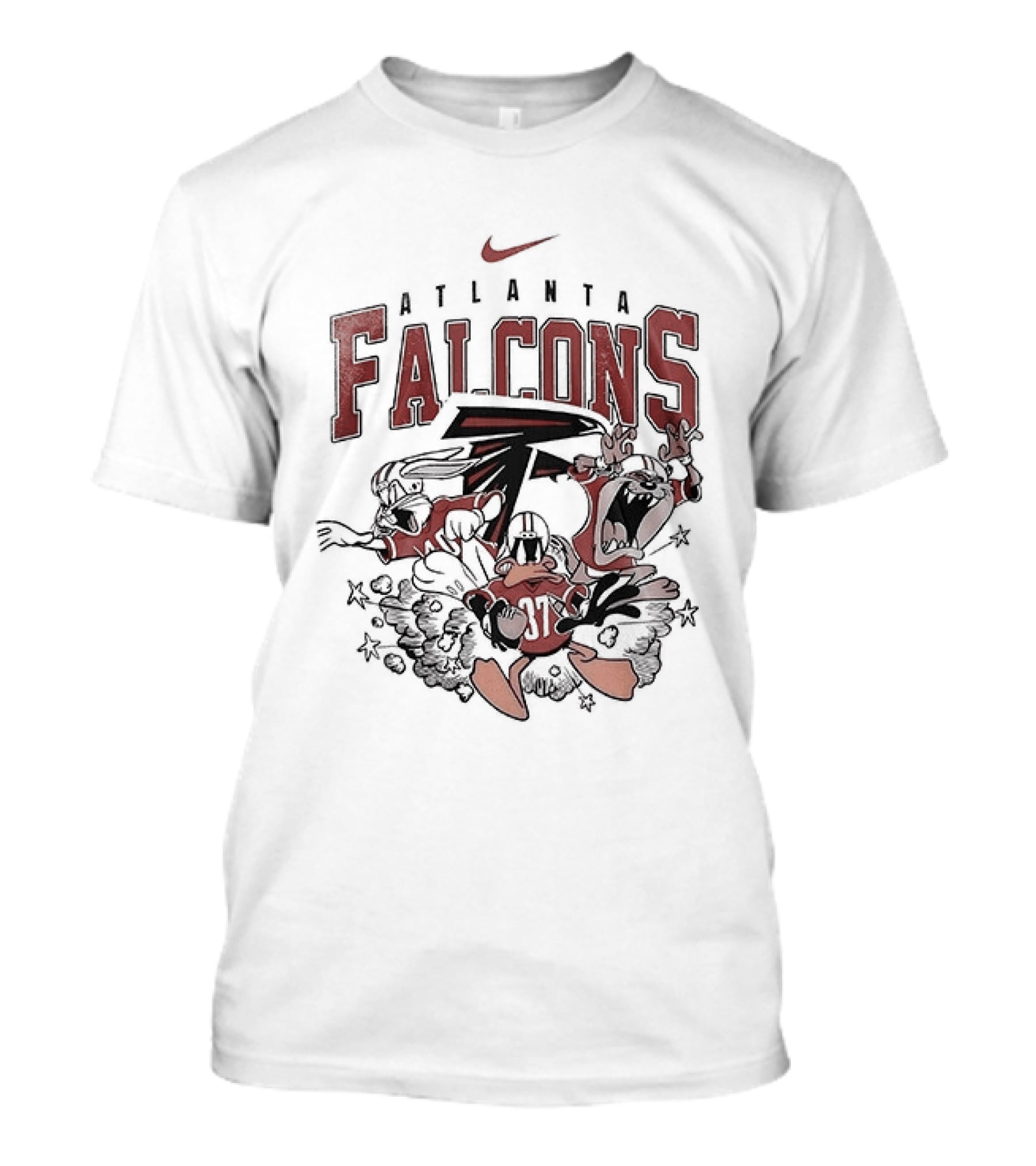 Nike Atlanta Falcons Looney Tunes Collaboration With Taz And Bugs Bunny T-Shirt
