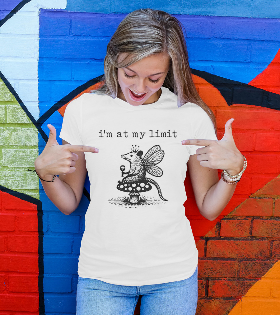 I'm At My Limit Opossum X Butterfly Crown Teacup T-Shirt