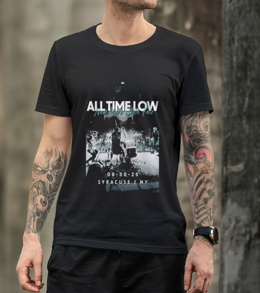 All Time Low New York State Fair Syracuse NY Aug 30 2025 T-Shirt