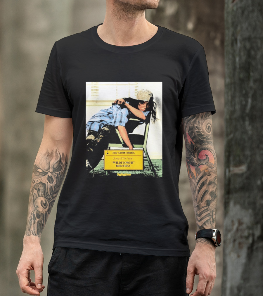 2026 Grammy Awards Song Of The Year Wildflower Billie Eilish Rolling Stone T-Shirt