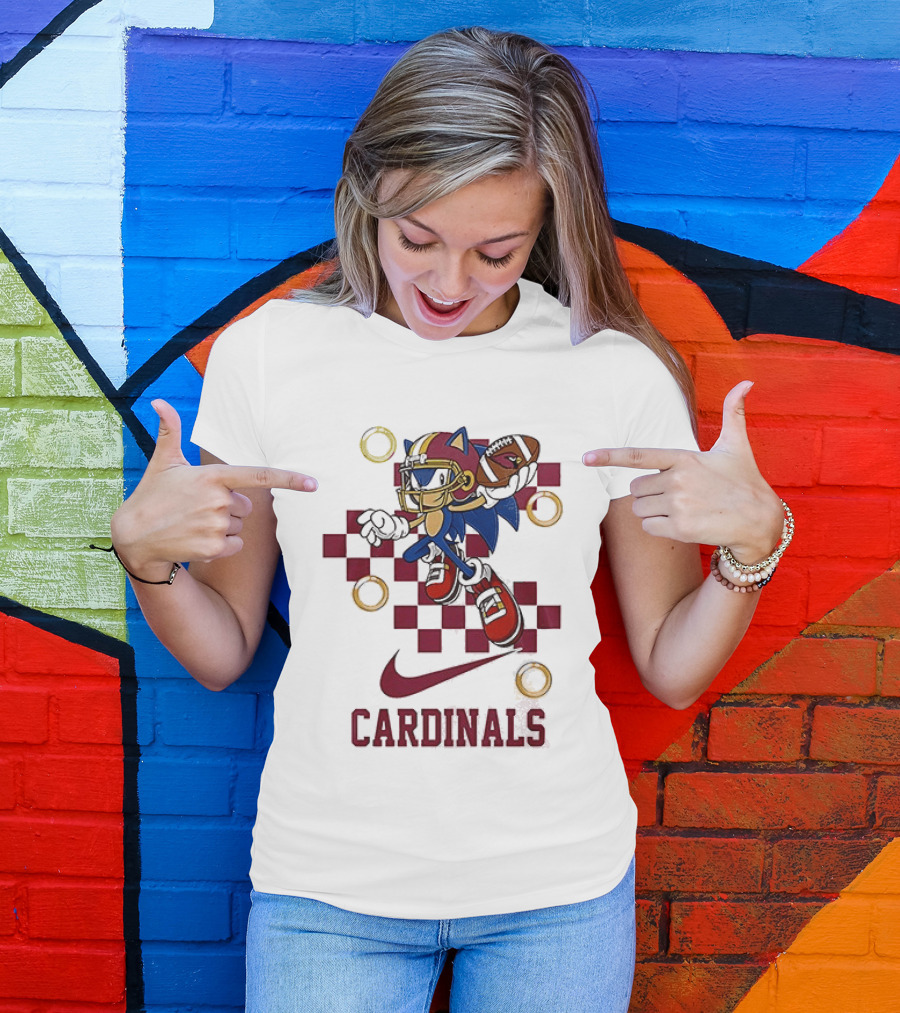 Arizona Cardinals Sonic Crossover Nike Collaboration T-Shirt