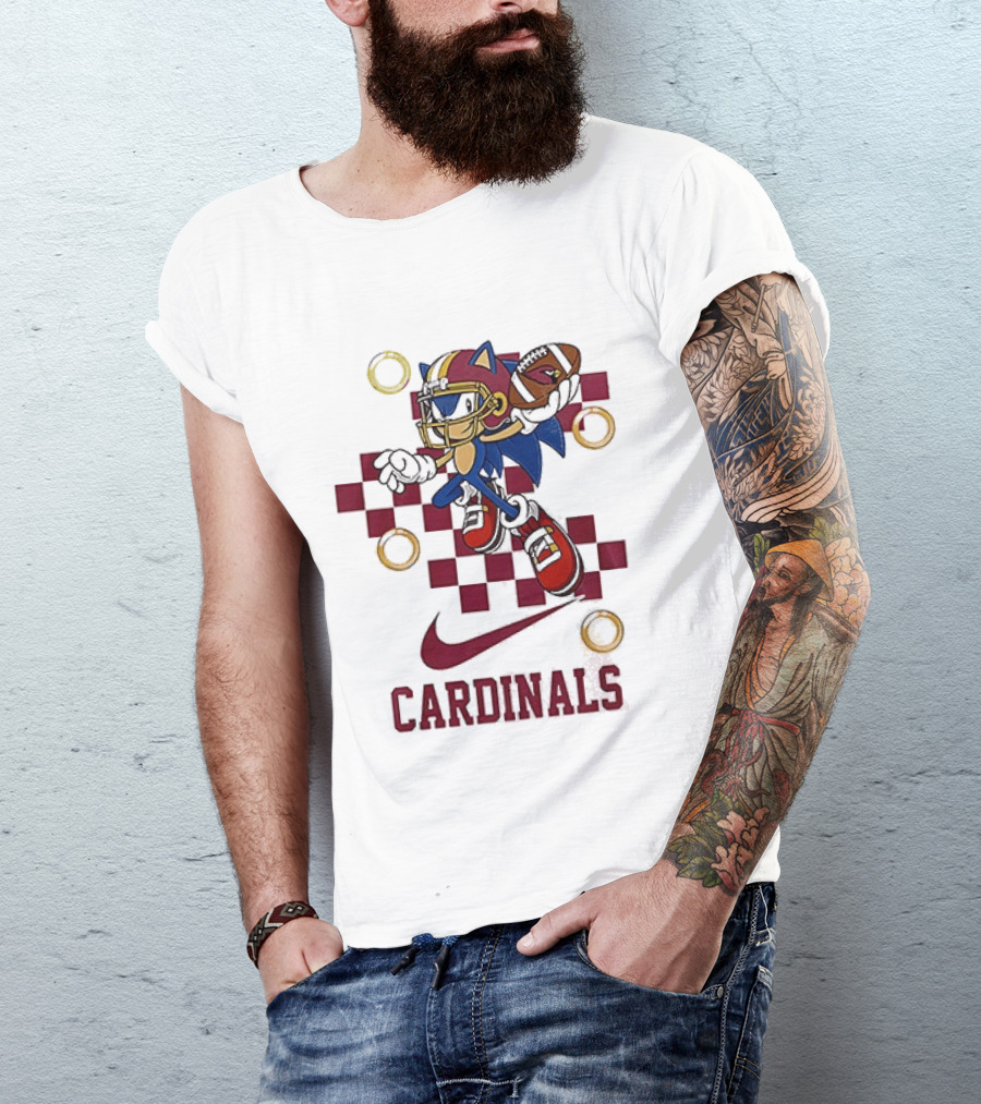 Arizona Cardinals Sonic Crossover Nike Collaboration T-Shirt