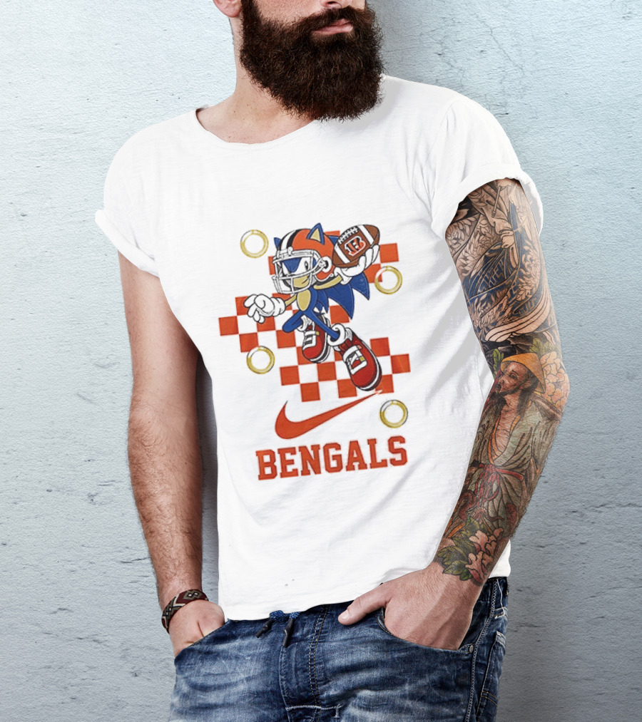 Cincinnati Bengals Sonic Football Collaboration T-Shirt