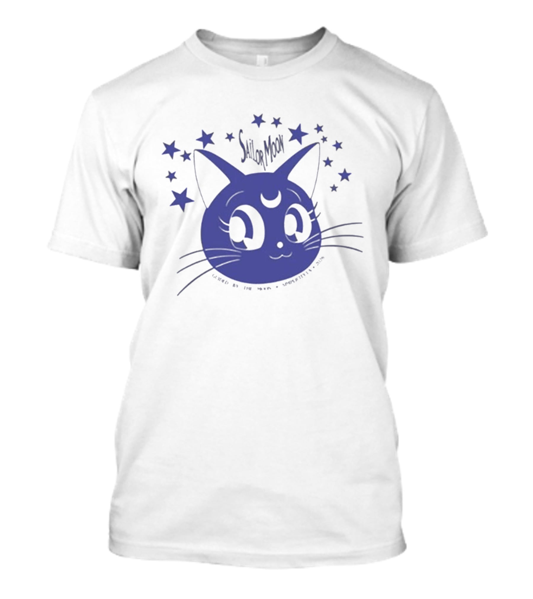 Sailor Moon Luna Guidance Of The Moon Anime Cat Stars T-Shirt