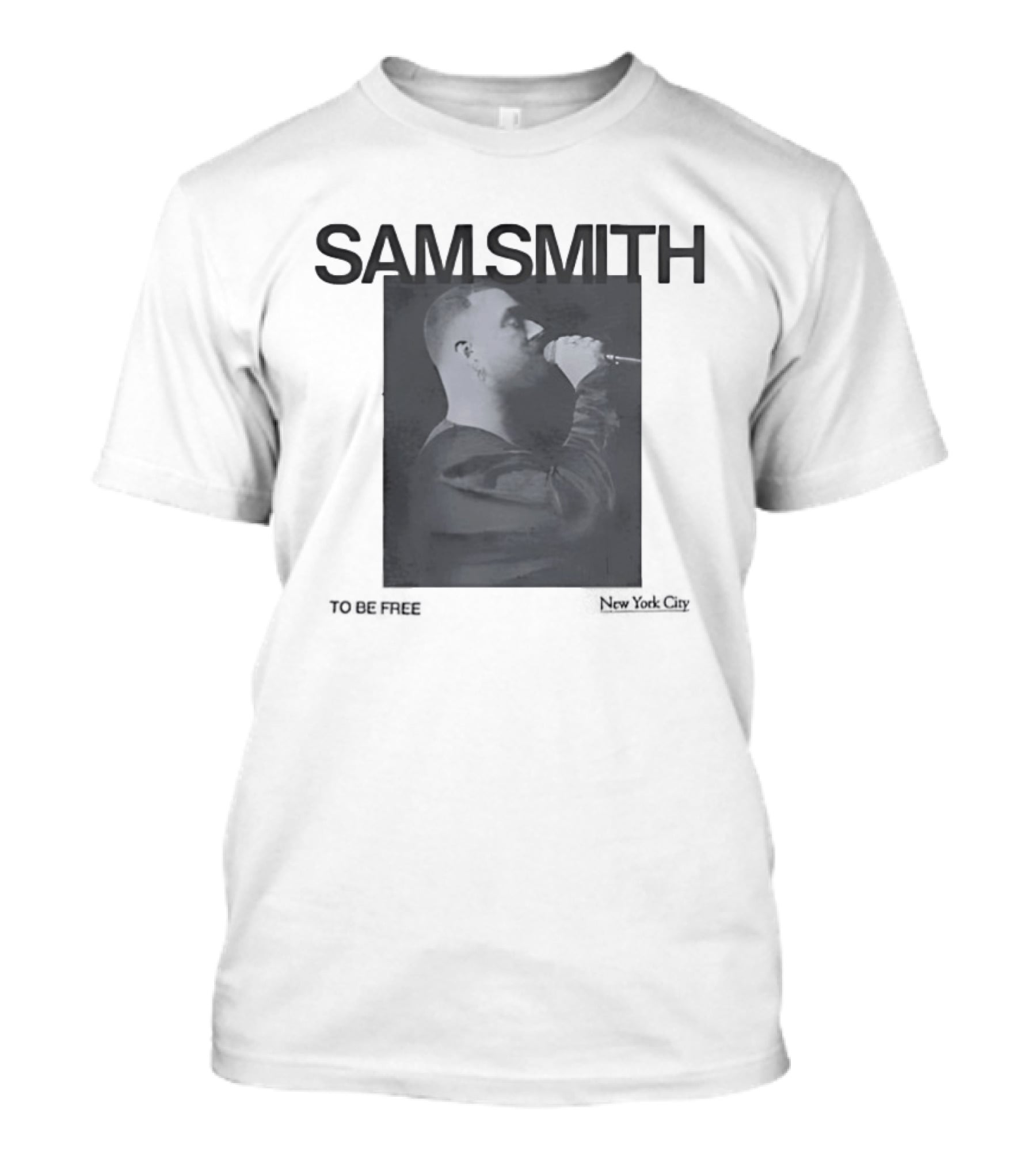 Sam Smith To Be Free Vintage New York City Concert T-Shirt