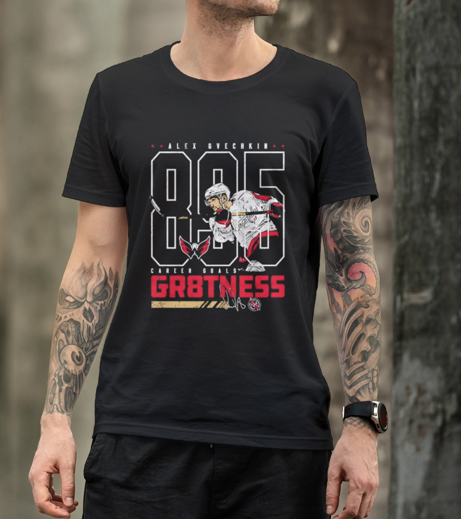 Alex Ovechkin 895 Career Goals GR8TNESS Washington Capitals Hockey T-Shirt