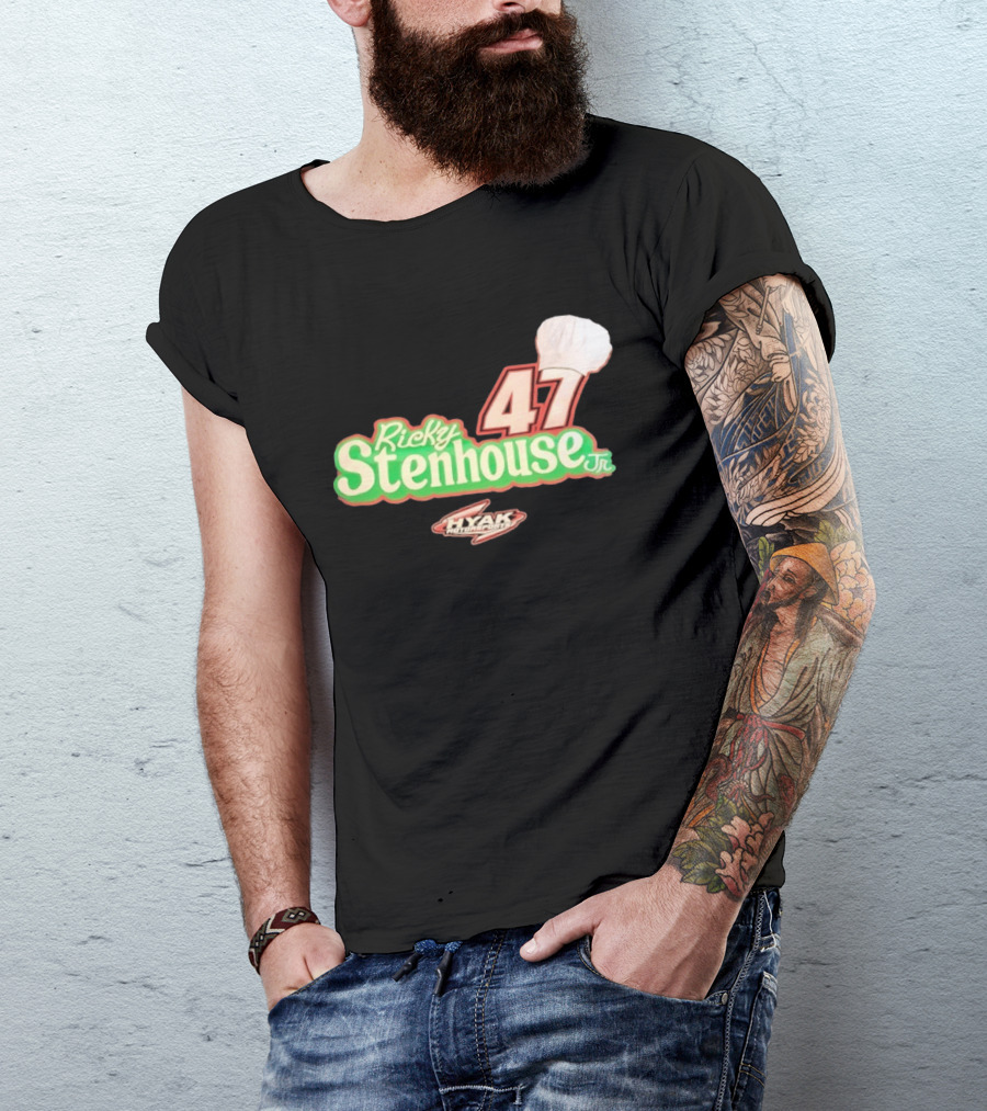Ricky Stenhouse Jr 47 Hyak Motorsports Chef Hat T-Shirt