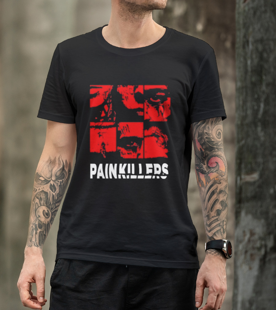 Yzo And Ptk Painkillers Eye Red Faces T-Shirt