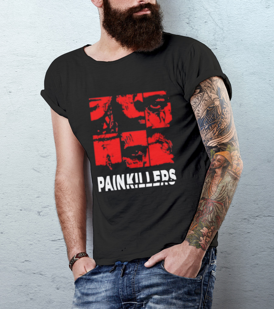 Yzo And Ptk Painkillers Eye Red Faces T-Shirt