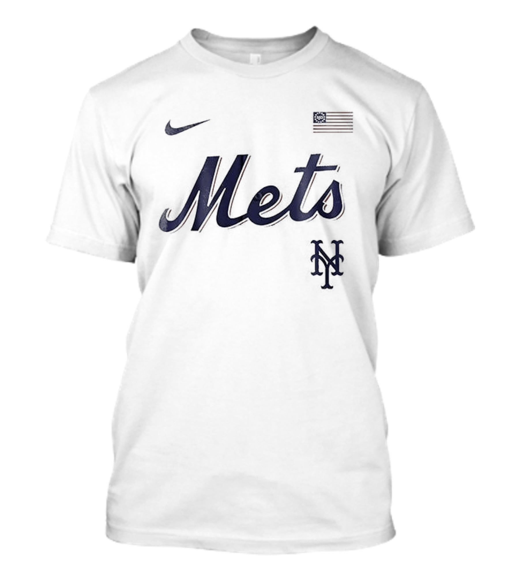 New York Mets Nike USA Flag 250th Anniversary Baseball T-Shirt