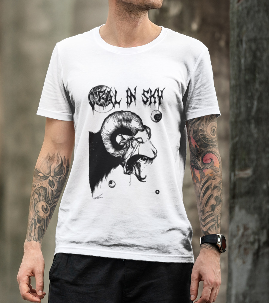 Olivia Dark Opal In Sky Satanic Ram T-Shirt