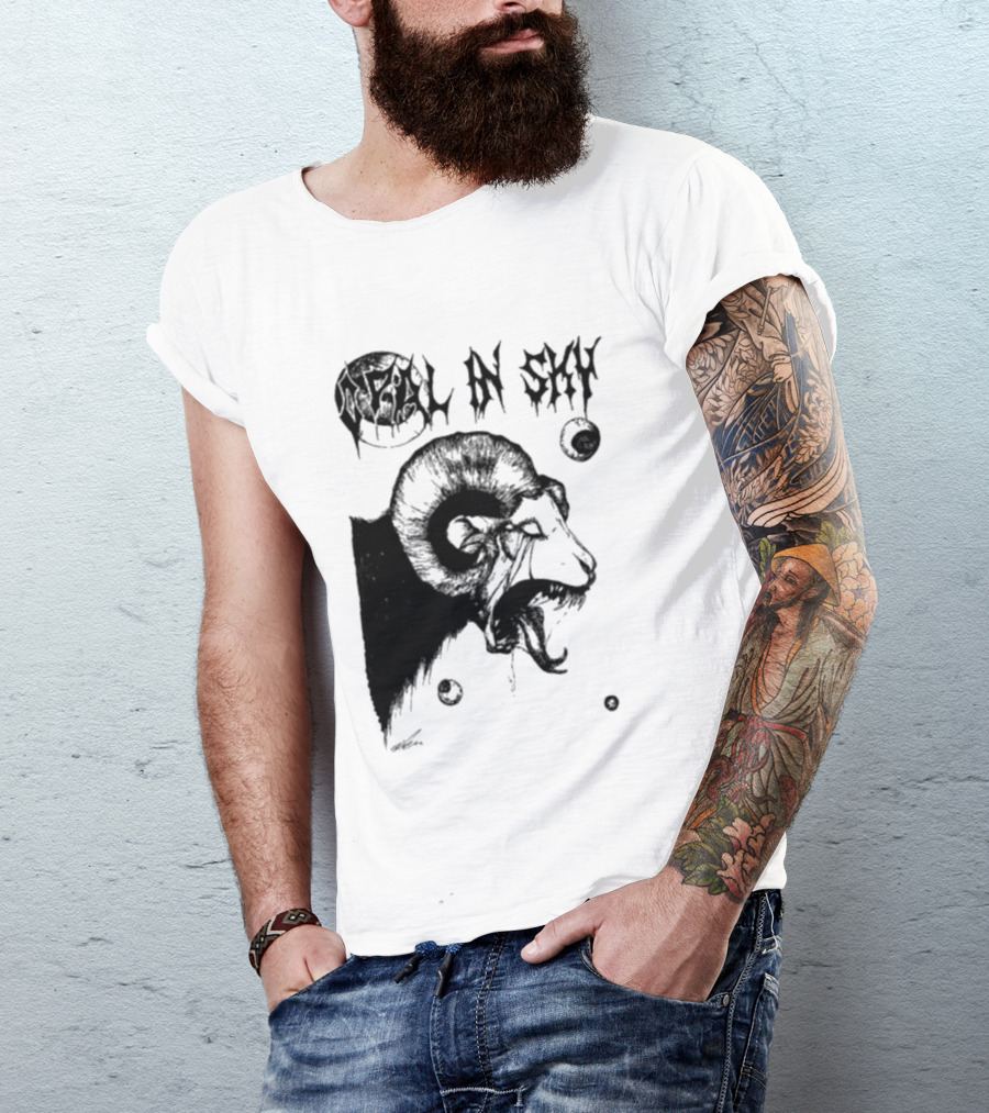 Olivia Dark Opal In Sky Satanic Ram T-Shirt