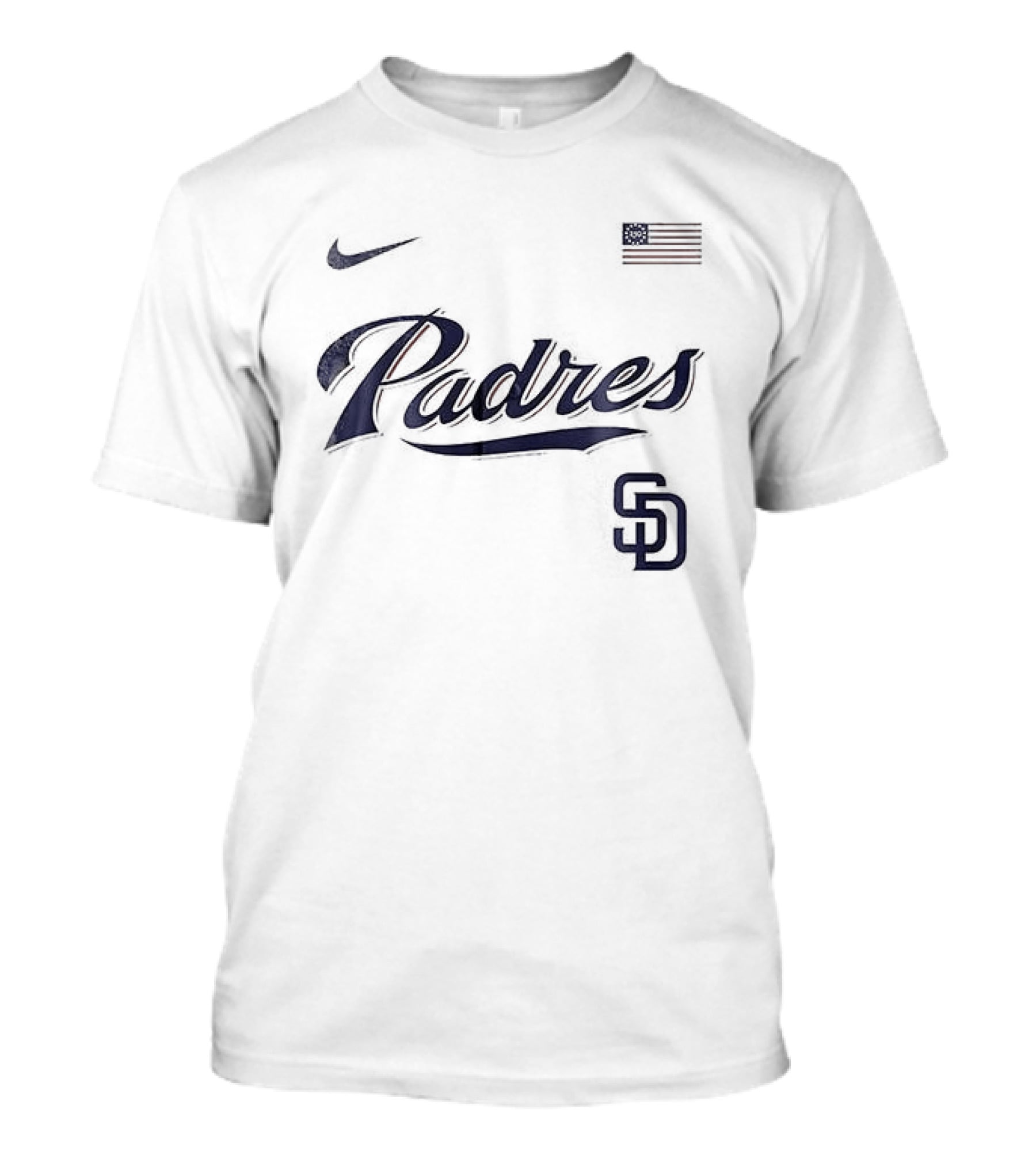 San Diego Padres Nike USA Flag 250th Anniversary Baseball T-Shirt