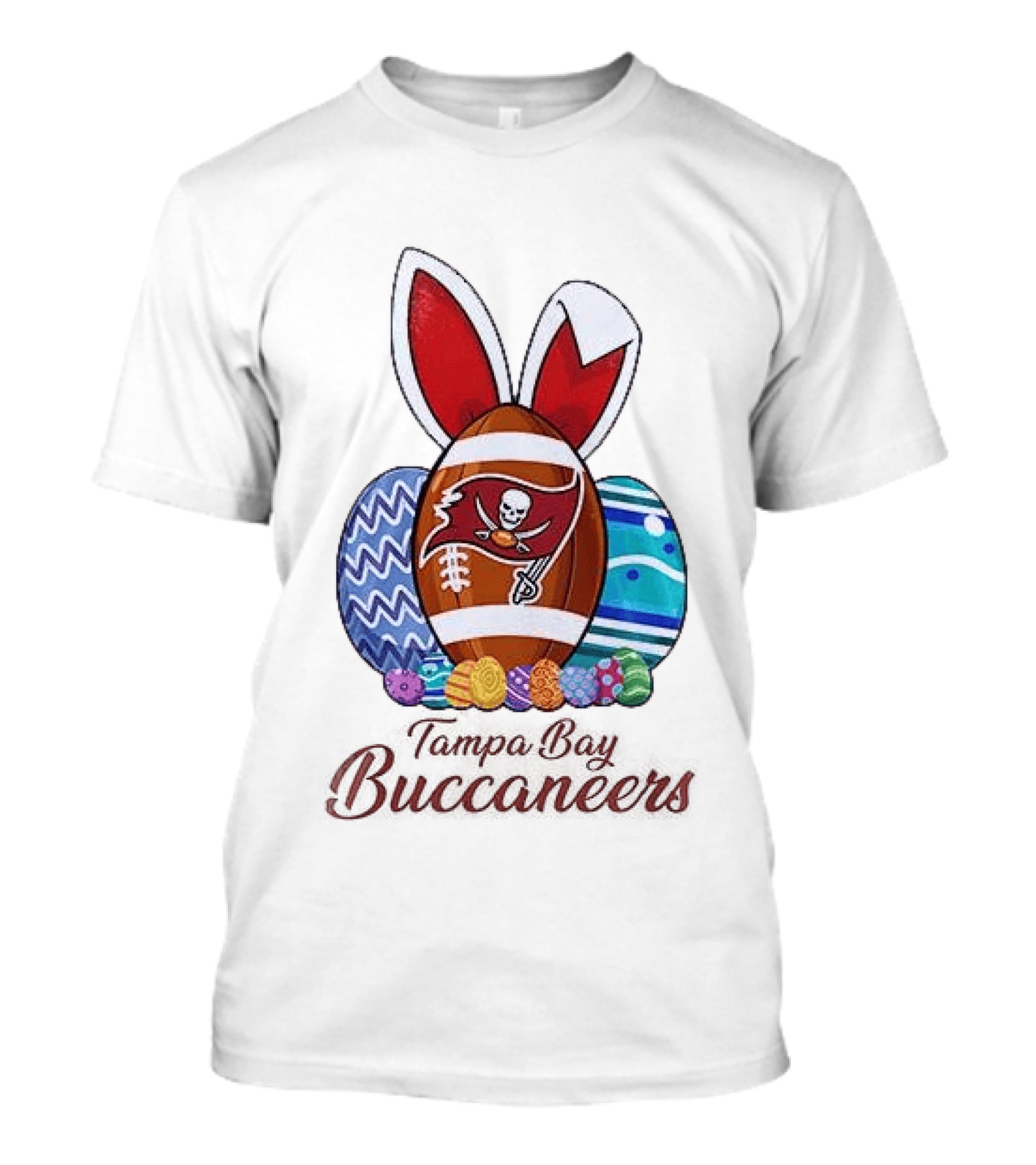 Tampa Bay Buccaneers Easter Bunny Football Eggs Buccaneers T-Shirt