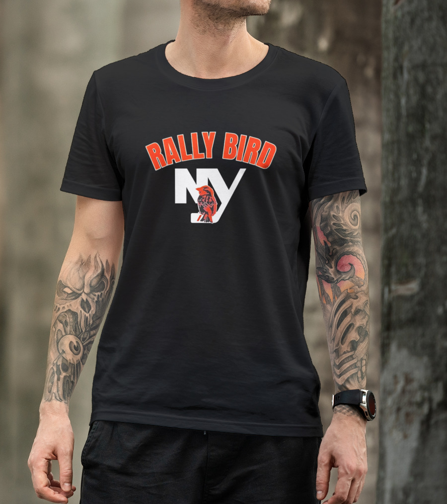 Rally Bird NY Islanders Ice Hockey Fan Gear T-Shirt