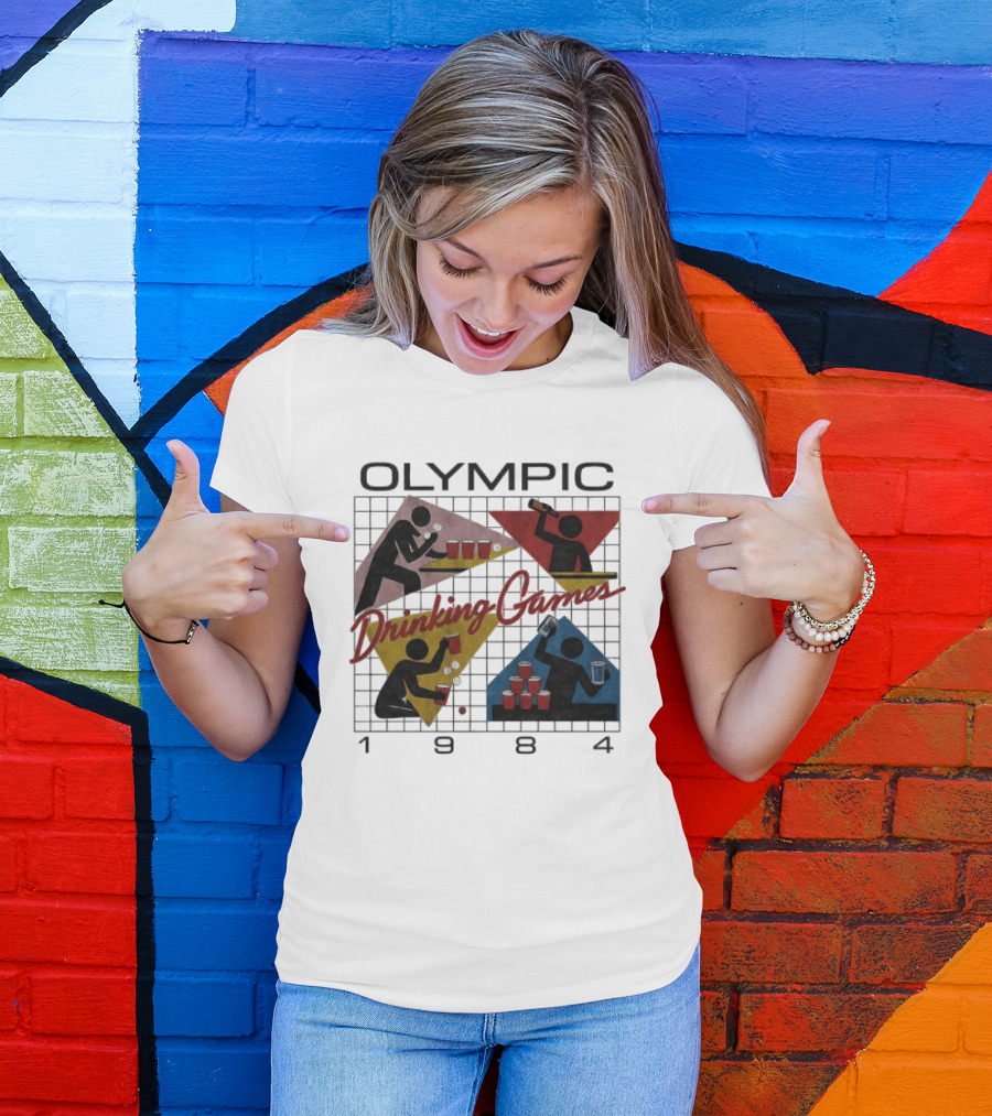 Olympic Drinking Games 1984 Beer Pong T-Shirt