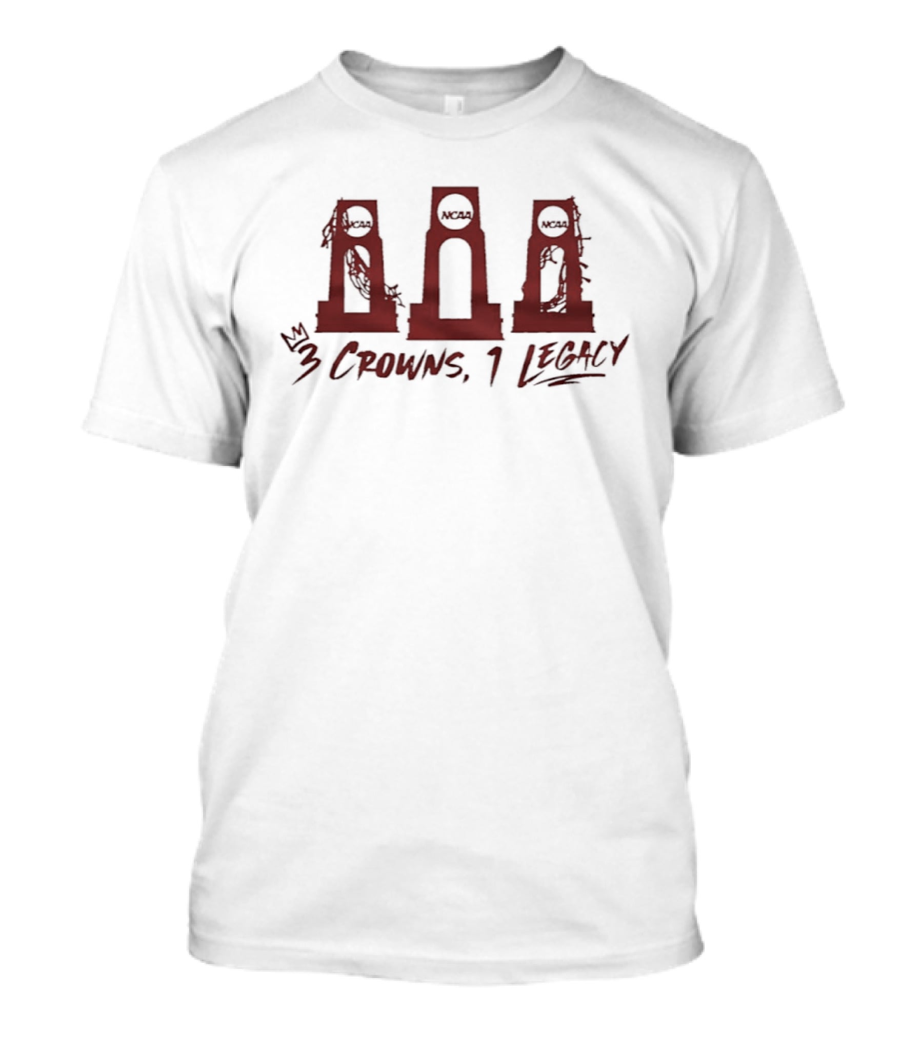 South Carolina Gamecocks NCAA 3 Crowns 1 Legacy Trophy T-Shirt