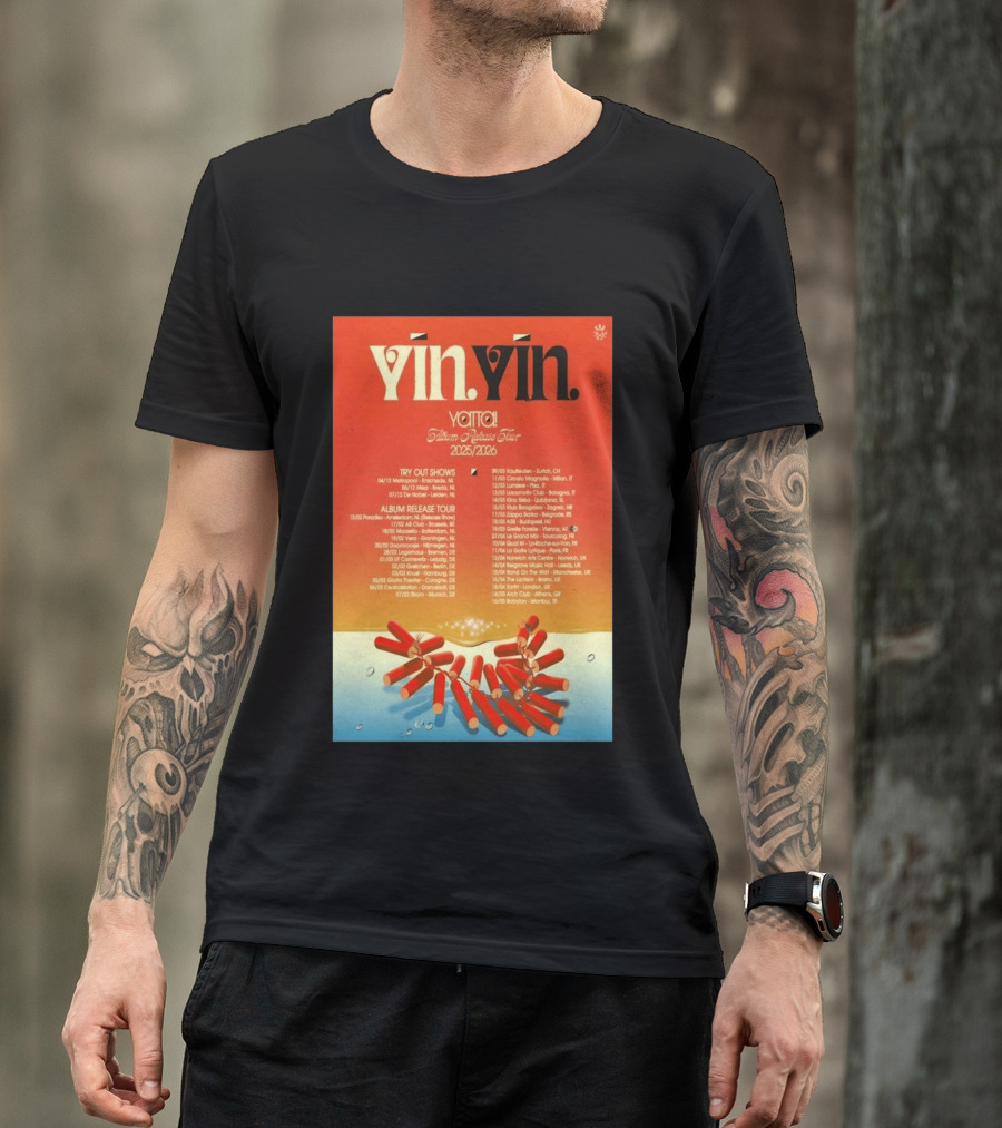YĪN YĪN Yatta Album Release Tour 2025 2026 Europe And UK Dates T-Shirt