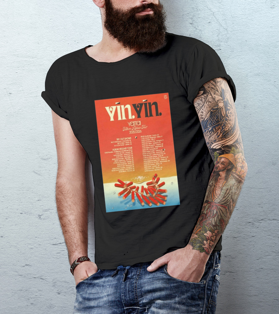 YĪN YĪN Yatta Album Release Tour 2025 2026 Europe And UK Dates T-Shirt