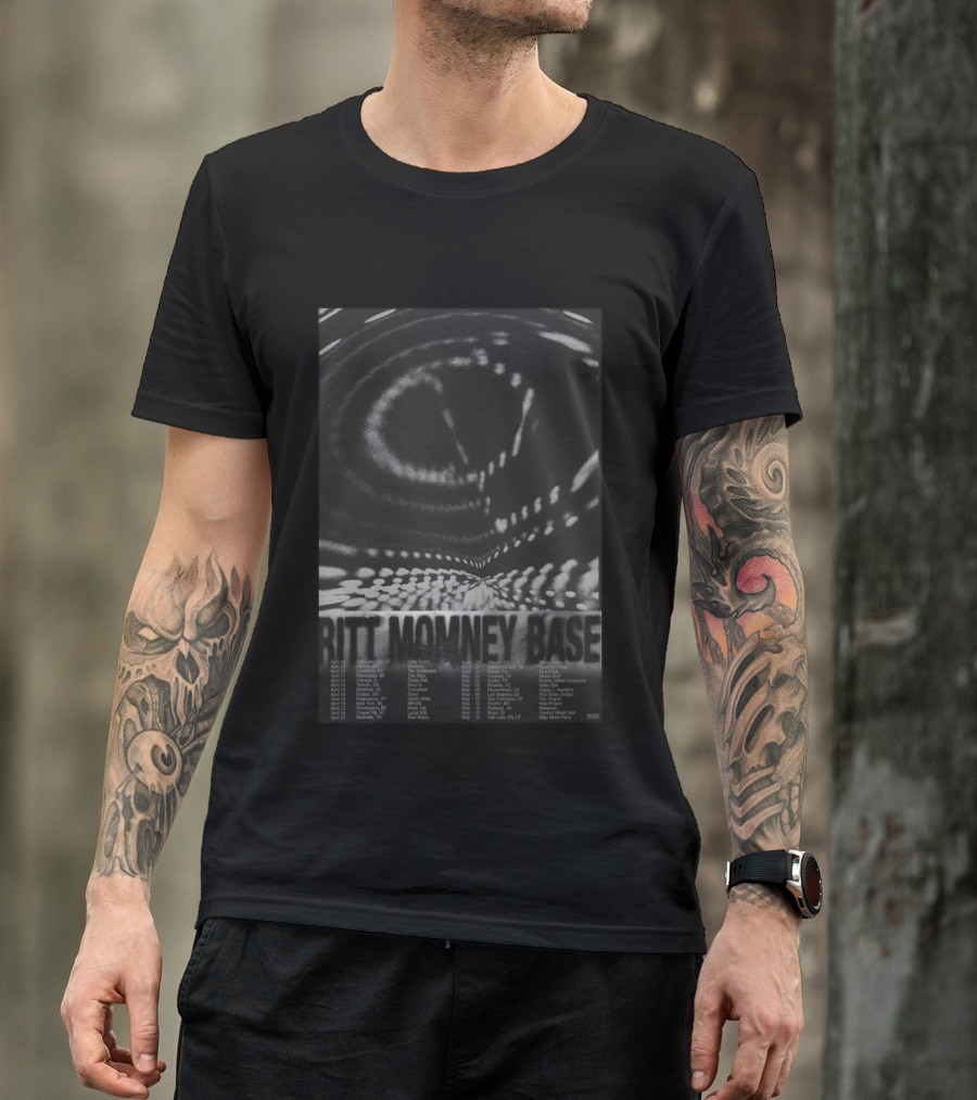 Ritt Momney Base Tour 2026 Concert Dates And Venues T-Shirt