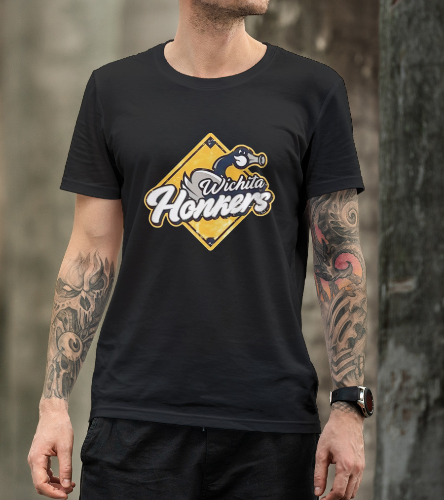 Wichita Honkers 2026 Goose Logo Diamond T-Shirt