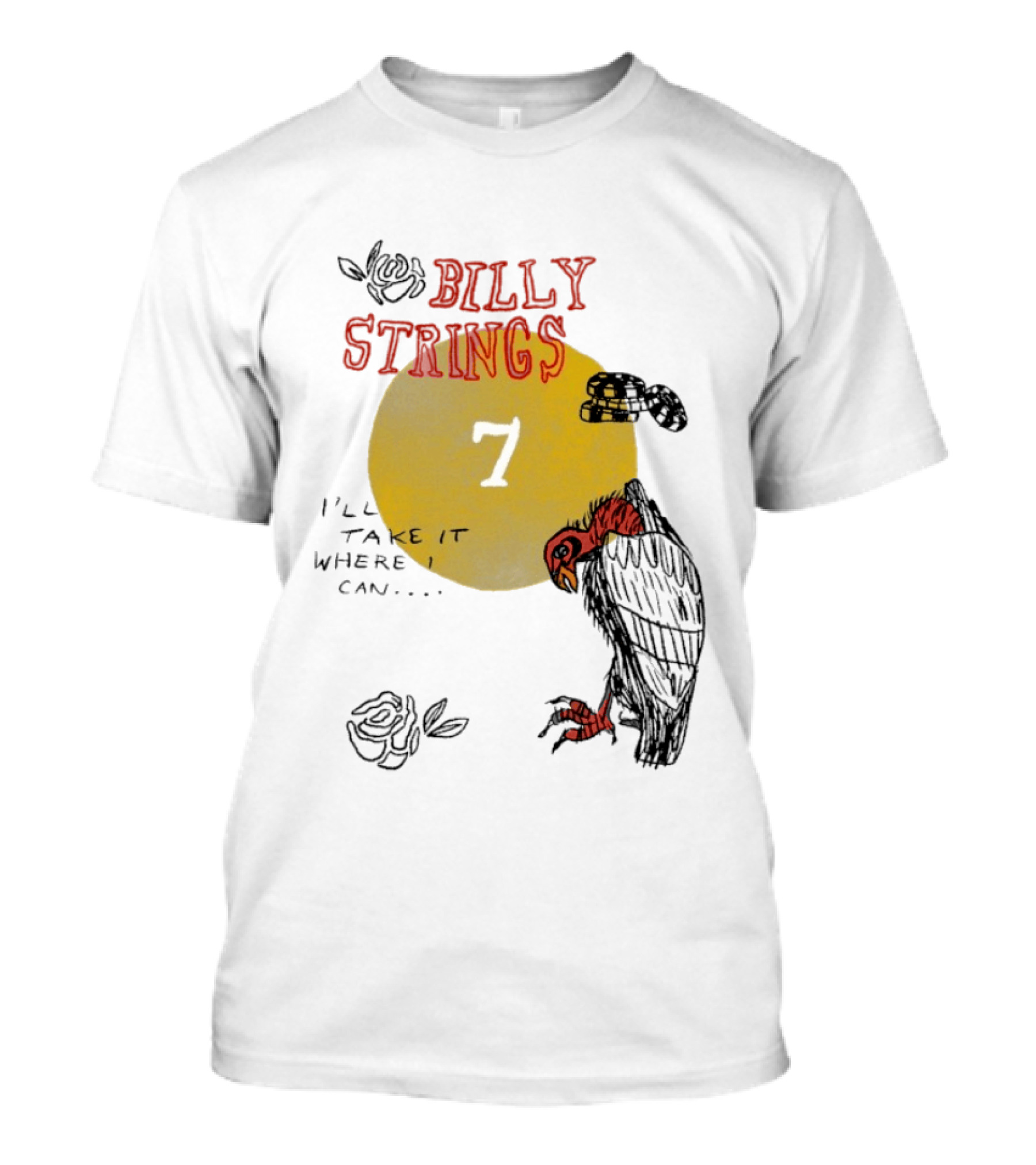 Billy Strings I'll Take It Where I Can Vulture And Sun T-Shirt