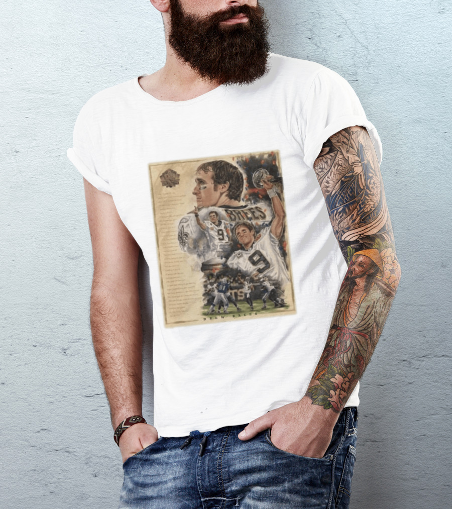 Drew Brees New Orleans Saints 2026 Pro Football Hall Of Fame Inductee First Ballot Hall Of Famer Quarterback Number 9 Legacy T-Shirt