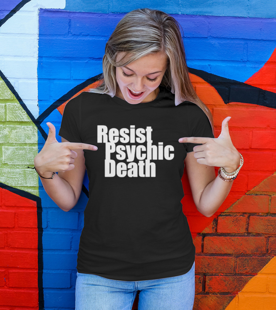 Bikini Kill Resist Psychic Death Slogan Empowerment Punk Message T-Shirt