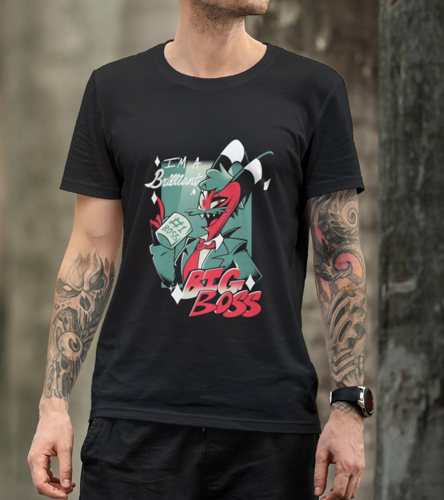 Brilliant Big Boss Hazbin Hotel #1 Boss Coffee T-Shirt