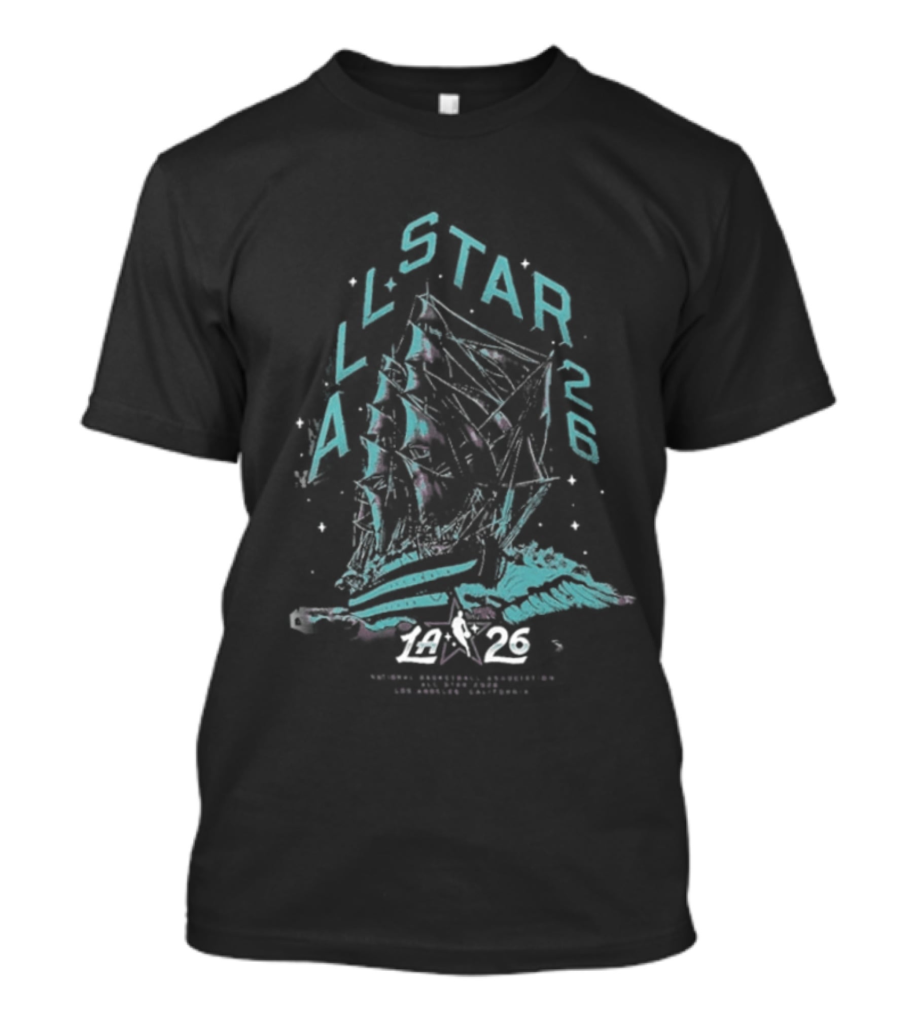 NBA All Star 2026 Los Angeles Sailboat T-Shirt