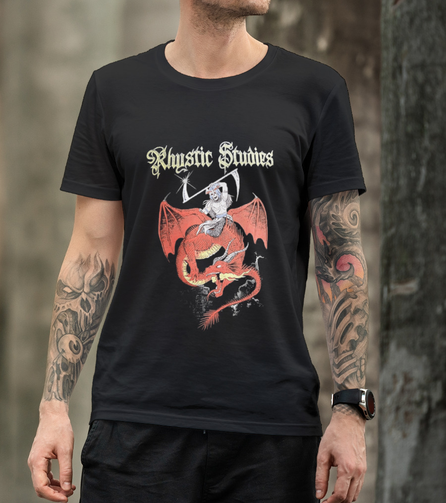 Rhystic Studies Big Ass Dragon Rider Fantasy T-Shirt