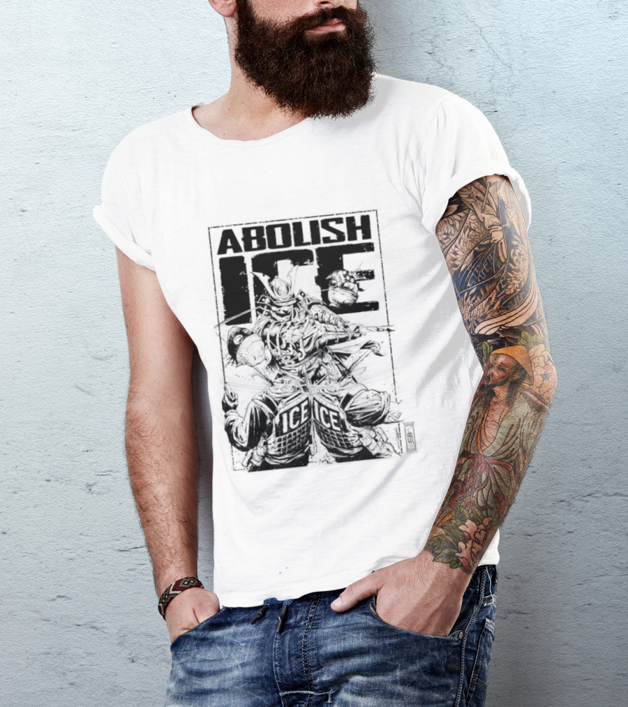 Abolish Ice Samurai Warrior Protest T-Shirt