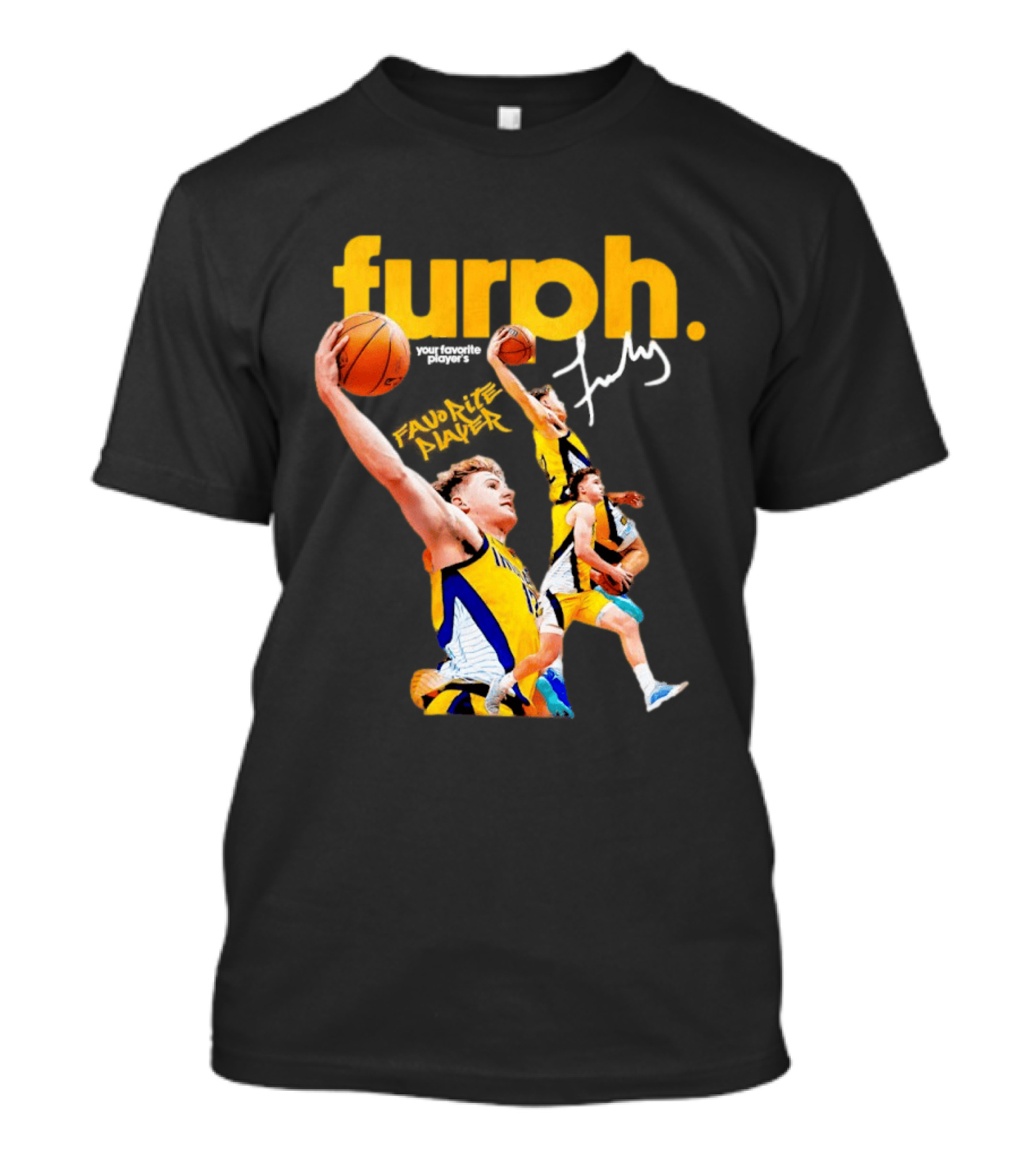 Furphy Indiana Pacers Basketball Player Jump Shot Action T-Shirt