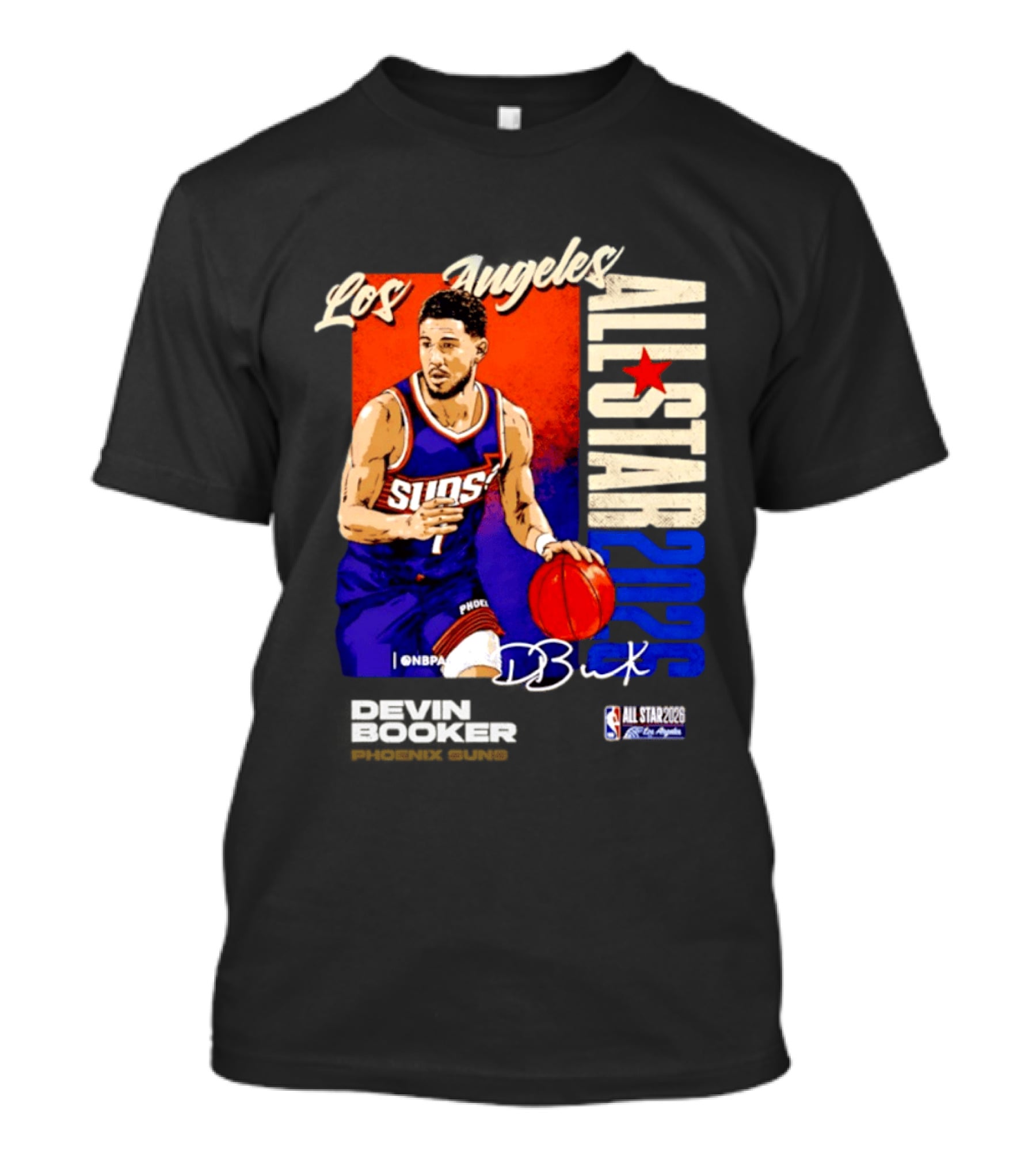 Devin Booker Los Angeles 2026 NBA All Star Suns D Book T-Shirt