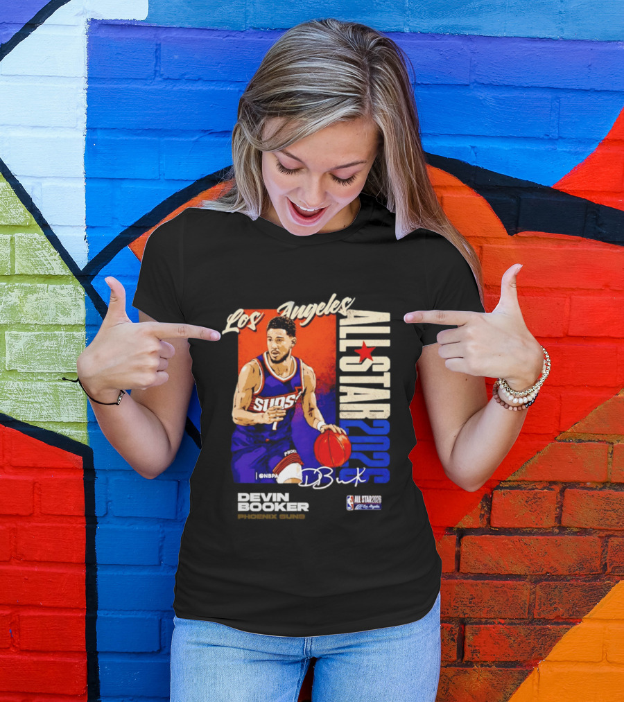 Devin Booker Los Angeles 2026 NBA All Star Suns D Book T-Shirt