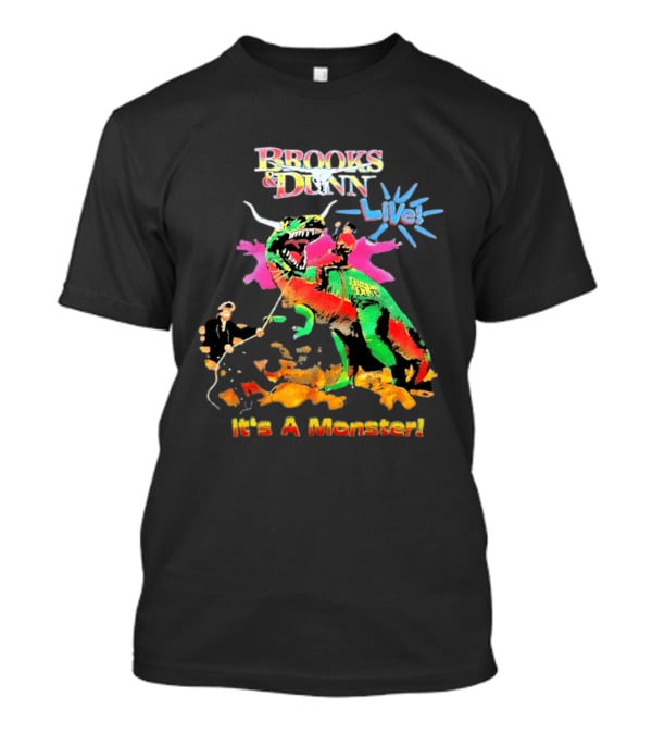 Brooks And Dunn Live It's A Monster Dinosaur Showdown T-Shirt